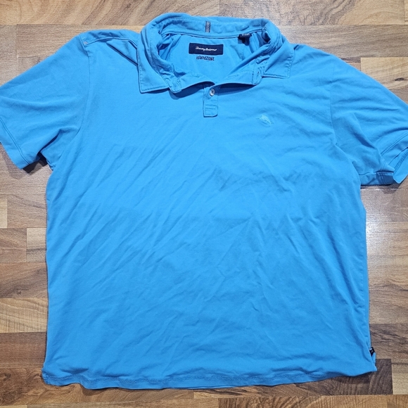 Tommy Bahama Other - Tommy Bahama Mens XXL IslandZone Blue Polo Shirt Blue Marlin  Polyester Blend